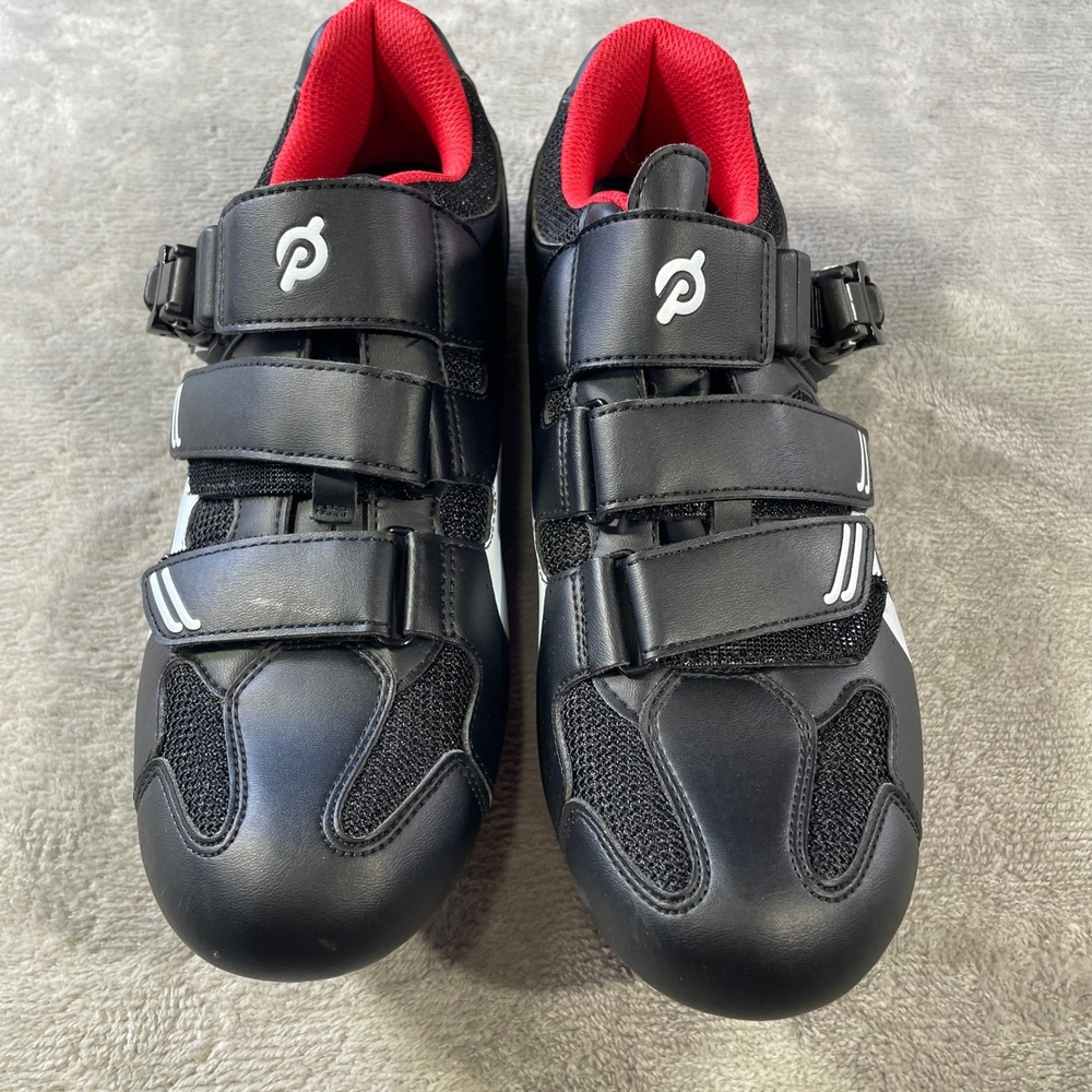 Peloton Road Cycling Shoes 41 US Men 8 Womens 10 Black 3 Bolt Cleats - Picture 5 of 7